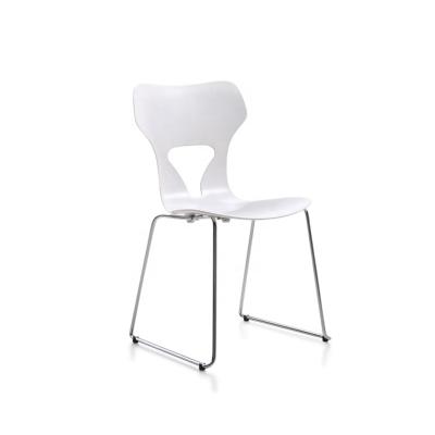 China Supplier Wholesale High Quality French Style Steel Legs Chairs Extended Plastic Dining Chairs for sale