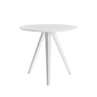 China Single Legs Steel Dining Table Top MDF Furniture Restaurant Dining Table Home Coffee Table for sale