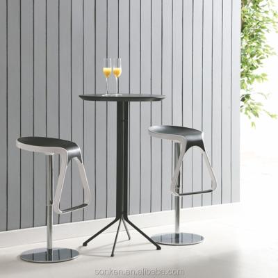 China Supplier wholesale minimalist metal bar coffee table bar stool height coffee cocktail table for sale