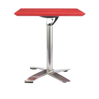 China Manufacturer Custom Lightweight Aluminum Folding Table Restaurant Extendable Around Foldable Desk for sale