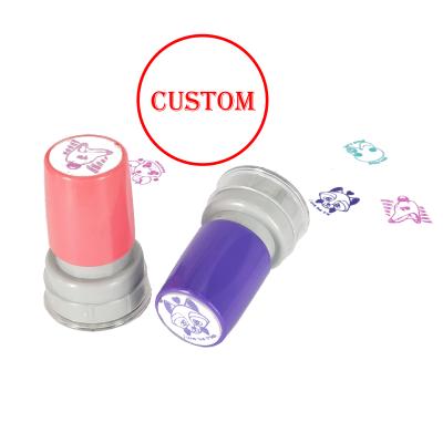 China Office Customized Flash Stamp Wholesales Customized Double Layer Foam Pad Rubber Toy Office Flash Stamp Children for sale