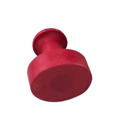 China Traditional Red Round Rubber Stamp Customizable Laser Engraving Stamp for sale