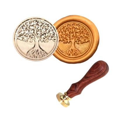 China Tree of Life Clear Wax Seal Wax Stamp Sealing Stamp Desing for sale