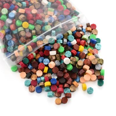 China The promotion of cheap decoration 42 kinds of pearl color octagonal wax-sealing wax 0.5kg per bag for sale