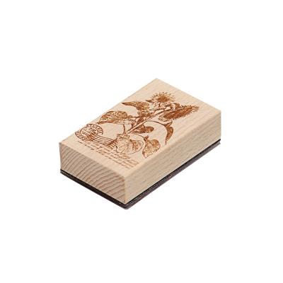 China Modern Custom Craft Rubber Stamp Wood Stamp for Card Making and DIY Craft for sale