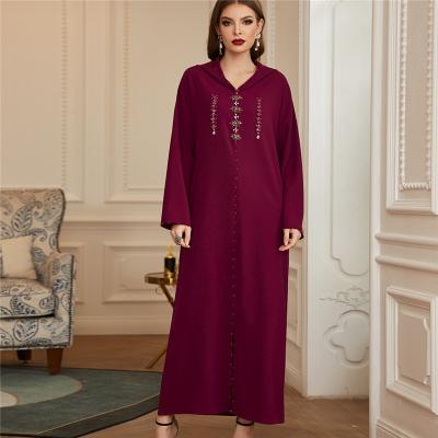 China Islamic Clothing YQ1001 Abaya Dubai Turkey Breathable Muslim Kaftan Long Robe Maxi Dresses For Women Morocco Abaya Islamic Clothing for sale