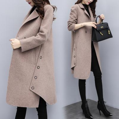 China YQ64 Anti-wrinkle Color Women's Handmade Pure Wool Sweater Design For Girl Imitated Mink Wool Long Cardigan Coat for sale