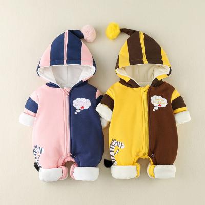 China YQ735 Long Sleeve Children's Cotton Infant Kids Newborn Baby Boy Snowsuit Rompers Jumpsuit Clothing Clothes For Winte for sale