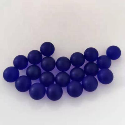 China From China 8mm Blue Solid Glass Balls For Perfume Roller Glass Ball, Frosted And Unfrosted for sale