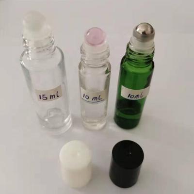 China Personal Care 10ml 15ml Glass Bottle With Solid Glass Stainless Steel Ballpoint For Roller, Rollerball Insert for sale