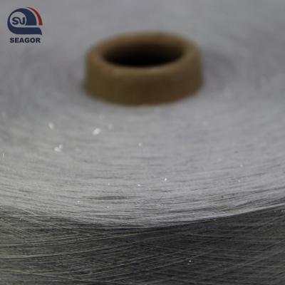 China Abrasion-Resistant Knitting Yarn Silver Metallic Thread for sale