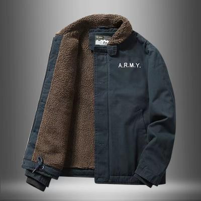 China Anti-pilling Men's Lambswool Casual Coats Design Winter New Warm Outwear Man's Winter for sale