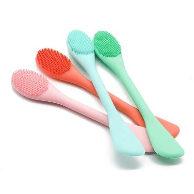 China OEM Custom DEEP CLEANSING Beauty Mini Small Facial Massage Limpiador Cleansing Pink Silicone Face Cleansing Brush for sale