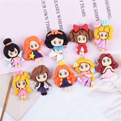 China China Character Embellishments For Mobile Phone Hair Accessories DIY Simulation Cartoon Girl Handcraft Resin Accessories for sale