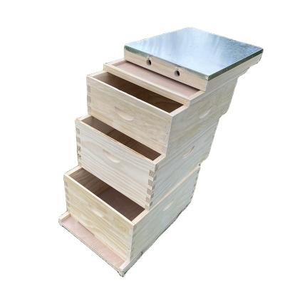 China Agriculture/Aquaculture Beehive Australian Beehive wooden beehive for beeskeeping with 3 layers bee hive products for sale