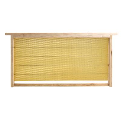 China 10 Frames Langstroth Bee Hive Farms 2021 Wooden Frame Organic Beeswax Pure Beeswax Sheet Assembled for sale