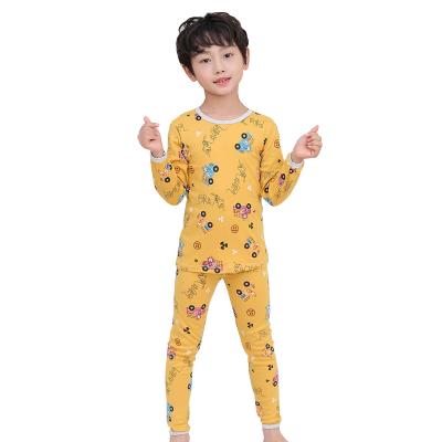 China Autumn And Winter Children's Breathable Cotton Underwear Suit Long Trousers Middle And Little Children Autumn Clothes Breathable Baby Autumn Clothes B for sale