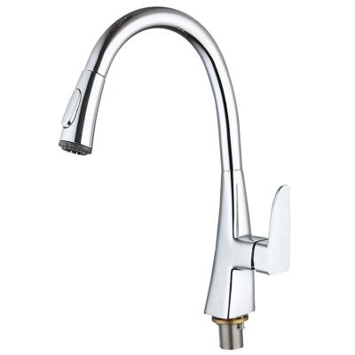 China New Design Sense Style Single Handle Kitchen Faucets Brass Cold And Hot Water Sink Mixing Faucet for sale