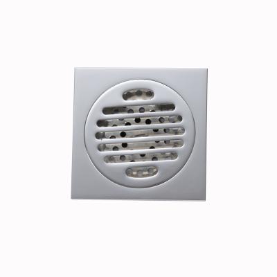 China Modern Popular Modern Brass Smart Square Tile Insert Grate Waste Floor Drain for sale