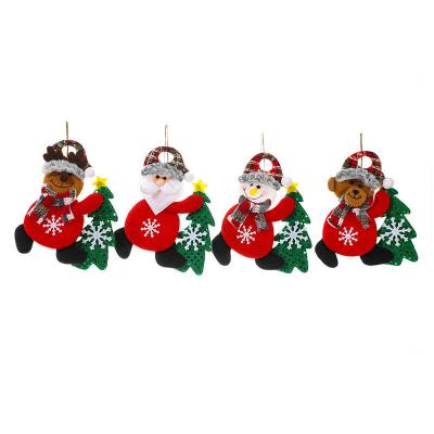 China Eco-friendly Christmas Tree Pendant Decoration Holding Tree Doll Pendant for sale