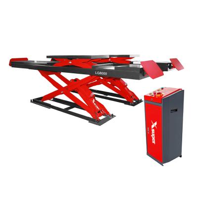 China Popular car scissor lift for vehicle inspection and repair with second jack 4000kg for sale