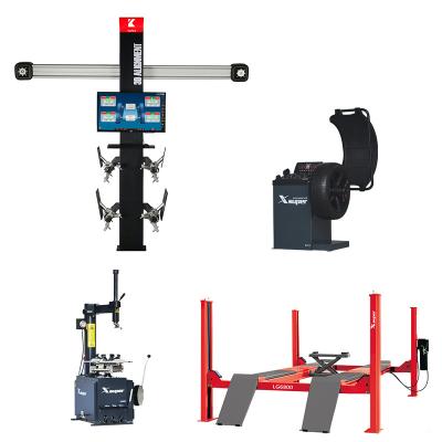 China Economical High Precision Tongue Wheel Alignment Tire Machine Multi Wheel Balancing Combo For Workshop for sale