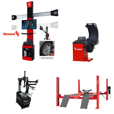 China User-friendly combined wheel alignment tire changing machine wheel balancer tire machine A6 for sale