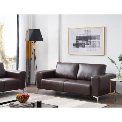 China (Other) Tan Leather Sofa Living Room Luxury Adjustable Set Modern Leather Sofa Set For Living Room Sectional 2 Seater Furniture for sale