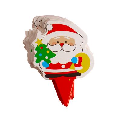 China Hot New 2021 Light Weight Small Christmas Gifts Cake Decoration For Party Supplies Baking Christmas Tree Santa SnowmanCake Toppers for sale