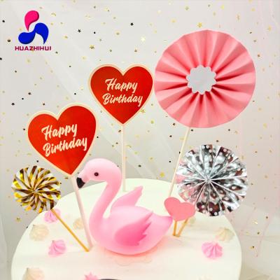 China Sunflower Disposable Birthday Cake Topper for Party Decoration for sale