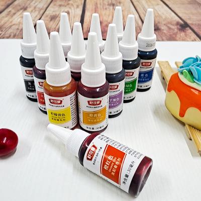 China Amazon Hot Selling Cake Decorating Gel Color Food Coloring Gel Type For Cake Use 30g Baking Supplies Color ZHZH-CS-03 for sale