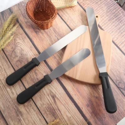 China Hot Sale 2021 New Sustainable Baking Tools Cake Accessories Party Supplies Wedding Decorating Stainless Steel Baking Spatula for sale