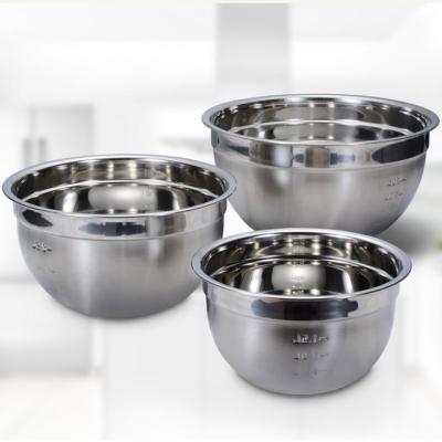 China Gift Birthday Surprise Wholesale Party Supplies Baking Cake Tools Stainless Steel Mixing Bowls For Flour And Egg Preparation for sale