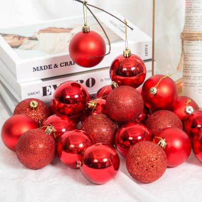 China 2021 Plastic Christmas Tree Balls For Party Supplies Wedding Favor Party Decoration Happy Birthday Gifts Cheap Xmas Balls for sale