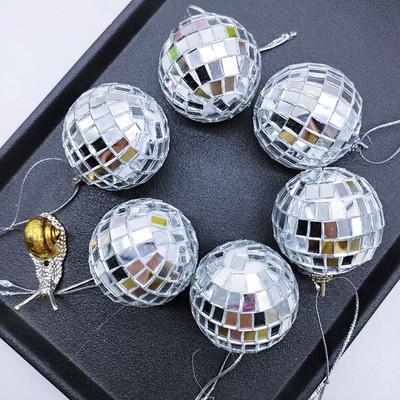 China 2020 New Bubble Party Supplies Wedding Hanging Silver Ball Christmas Ball Ornaments Customized Christmas Tree Decorations for sale