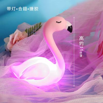 China Hot Sale 2021 New Arrivals Disposable Birthday Party Supplies Wedding Favors Decoration Flamingo Led Cake Light Supply Items for sale