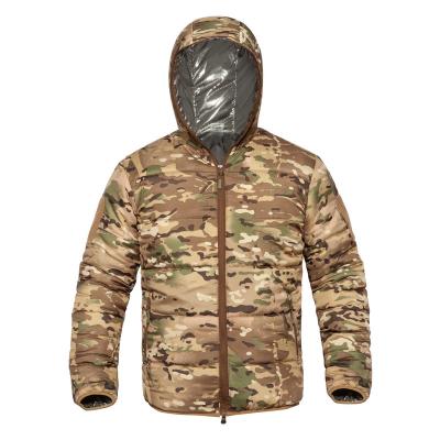 China Breathable Winter Outdoor Hunting Hiking Windbreaker Clothes Men Hoodie Camouflage Reflective Heated Tactical Jacket for sale