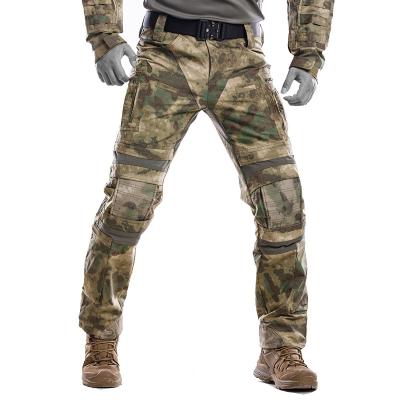 China Anti-Static Huanlong New Custom Logo Combat Camouflage Suit Training Tactical Suit Elastic Tactical Pants With Kneepad for sale