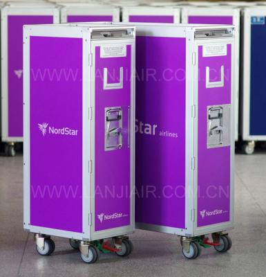 China AIRCRAFT EQUIPMENT Atlas Airplane Cart Half Size Inflight Cart Flat Food Cart Airline Catering Cart with High Quality and Competitive Price for sale