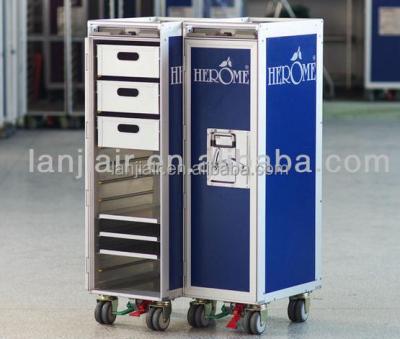 China Atlas AIRCRAFT EQUIPMENT water flat cart normal airline beverage flat catering cart half food half with high quality and competitive price for sale