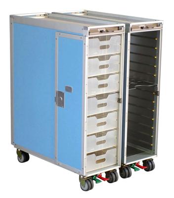 China Atlas AIRCRAFT EQUIPMENT Water Airline Cart Full Size Catering Trolley Aluminum Airline Galley Food Half With High Quality for sale