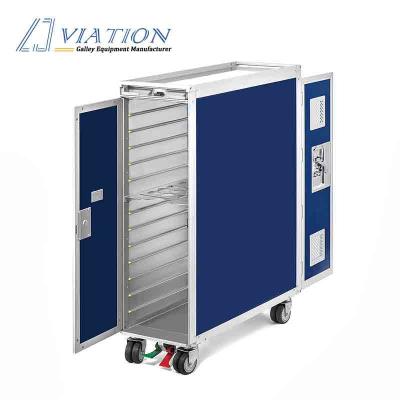 China Aluminum AIRCRAFT EQUIPMENT Food Trolley Catering Airline Aircraft Cart for sale