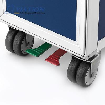 China AIRCRAFT EQUIPMENT Best Many Metal Trolley Inflight Service Trolley Waste Cart for sale