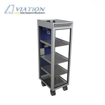 China Cheap Aluminum Trolley Blue Airplane Trolley at Good Quality Storage Prices for sale