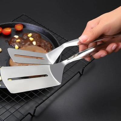 China Dropshipping Stainless Steel BBQ Clip Food Tongs Non-stick Kitchen BBQ Tools Fry BBQ Tongs for sale