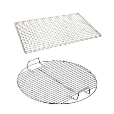 China Waterproof Custom Size Barbecue Stainless Steel BBQ Grill Grates Grate Wire Round Barbecue Grill Mesh for sale