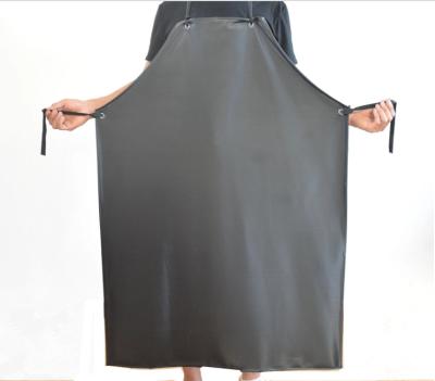 China Waterproof Cleaning And Oil Resistant Industrial PVC Apron PVC Apron Safety Work Chemical Industry PVC Leather Apron for sale