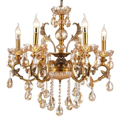 China Beautiful Large Antique Moroccan Bohemian Modern Brass Crystal Art Deco Classic Ceiling Chandelier Hotels Glass Lamp for sale