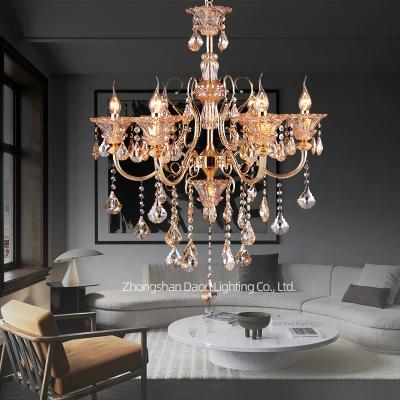 China Simple Modern Dining Room Chandelier Traditional Light Luxury Crystal Chandelier Light Living Room Chandelier Atmosphere for sale