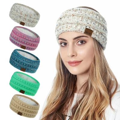 China Adult Winter High Quality Rib Knitted Headbands European and American Jacquard Style Ladies Logo For Hats With Custom Fuzzy Woolen Wholesale Woman Designer for sale